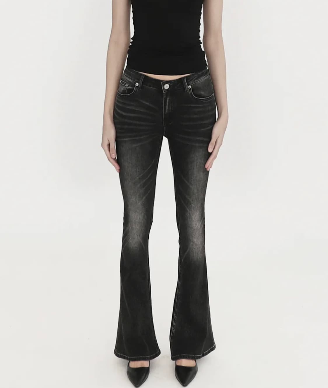 로우라이즈 스키니 붓컷 진 상품이미지1