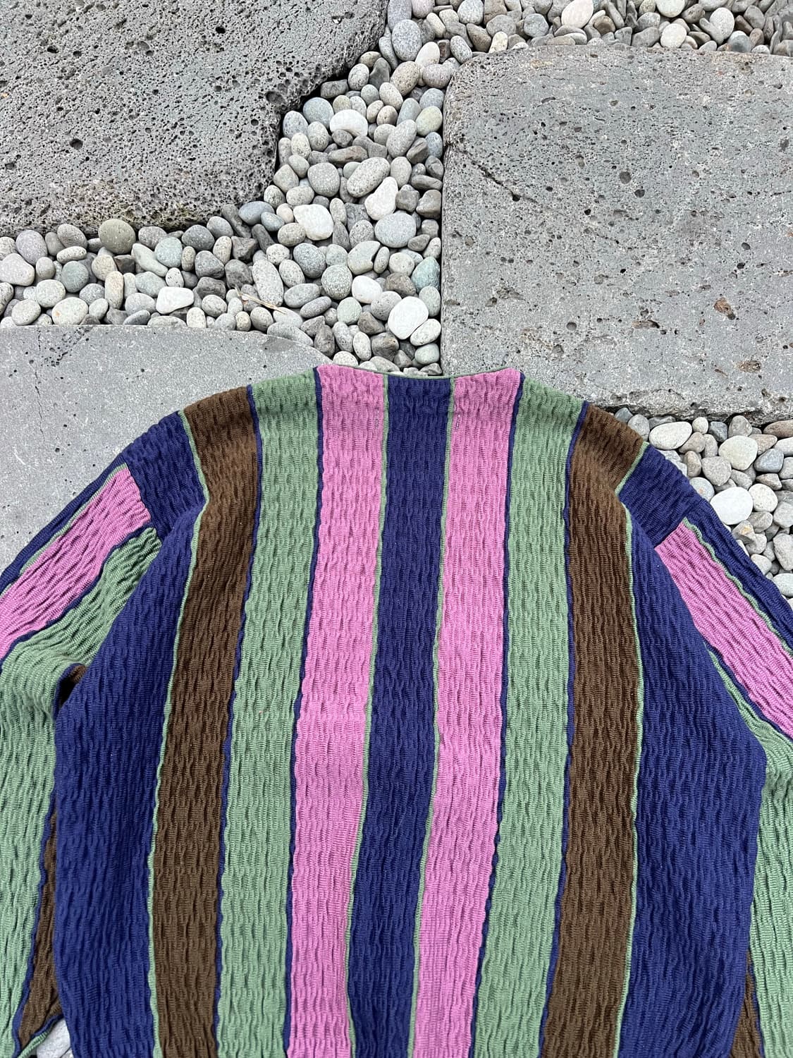 1990s MARS ITALY MADE STRIPE 스트라이프니트가디건 상품이미지8