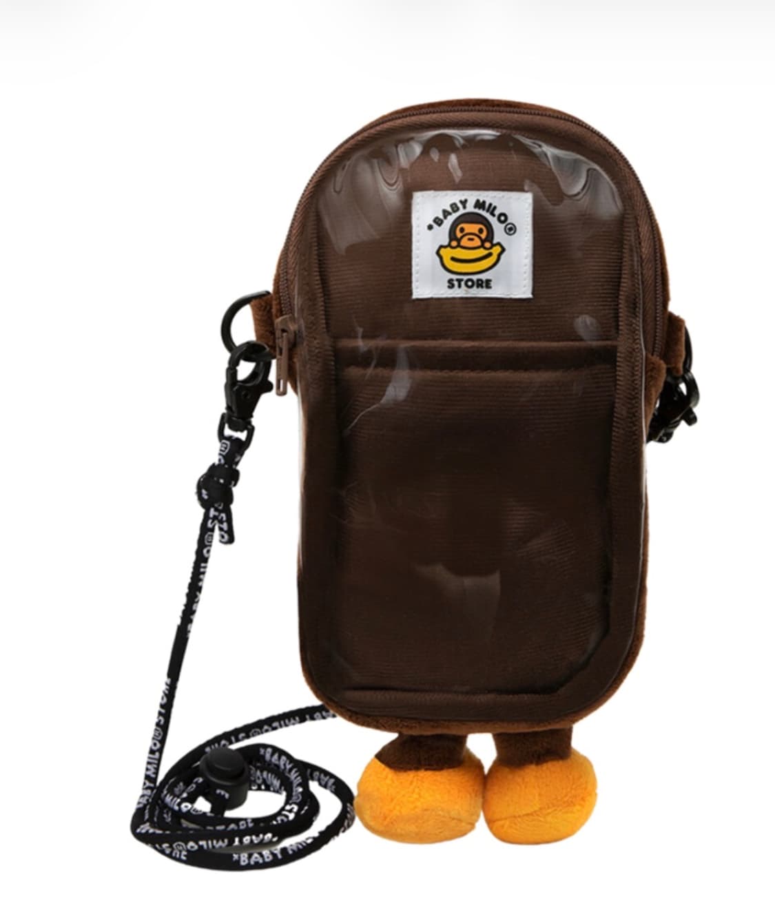 베이프 베이비 마일로 플러시 모바일 백 브라운 상품이미지2
