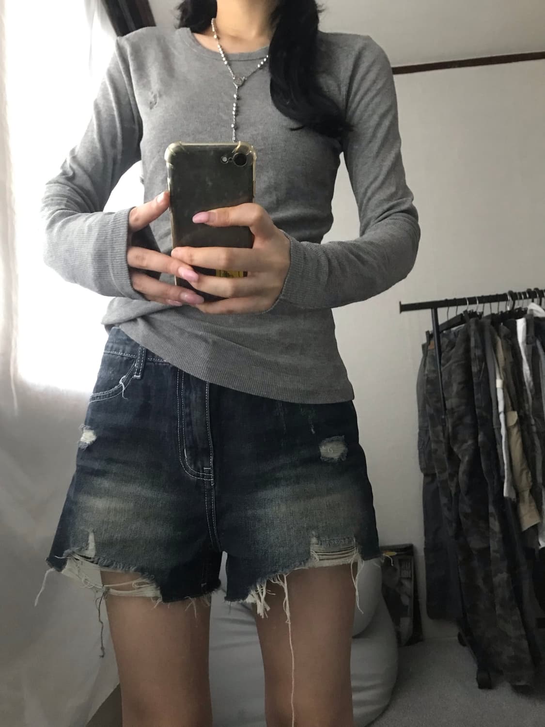 폴로 그레이 와플 롱슬리브 상품이미지8