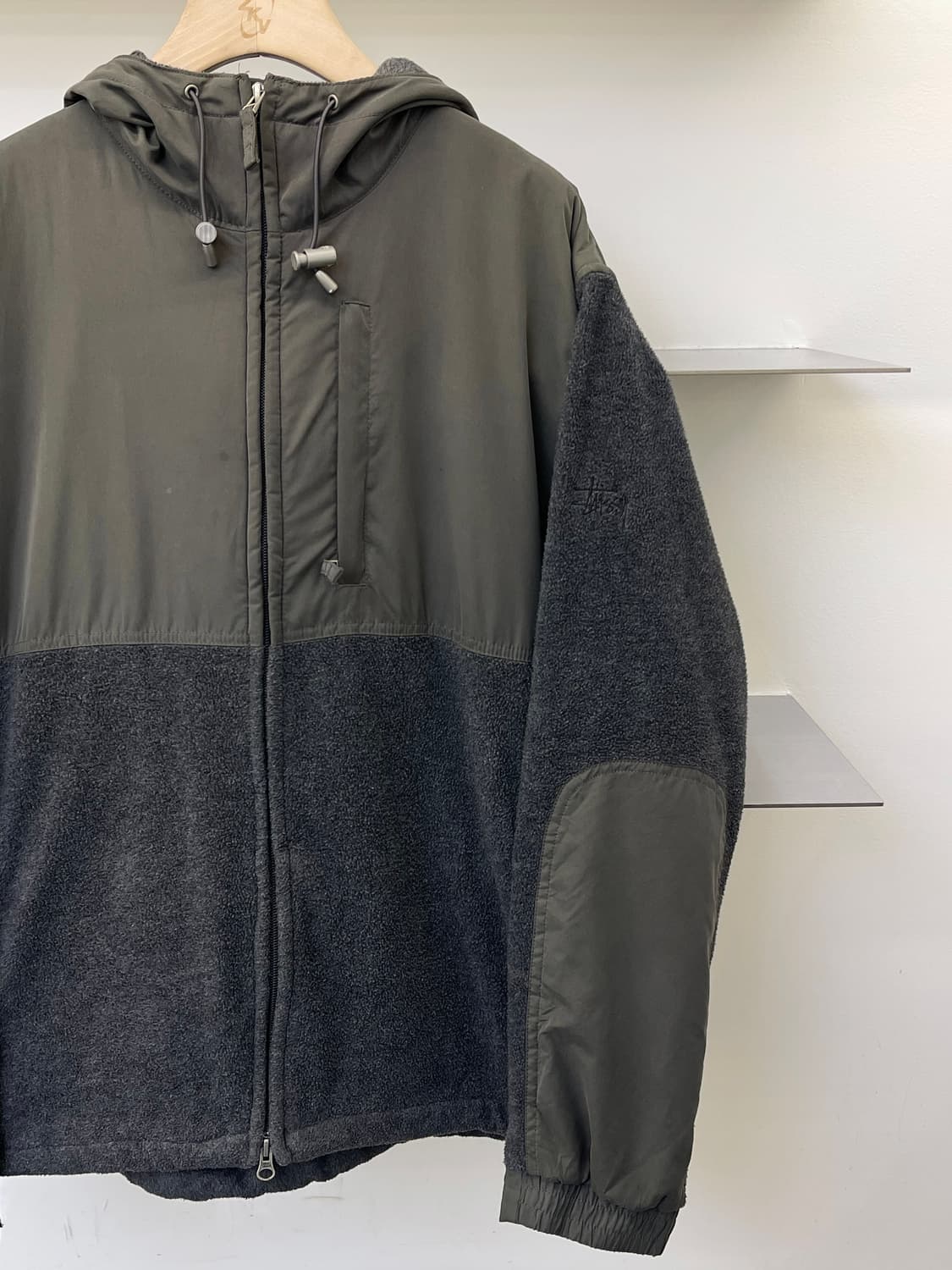 스투시 2000s 스탁 로고 후드 플리스 자켓 상품이미지4