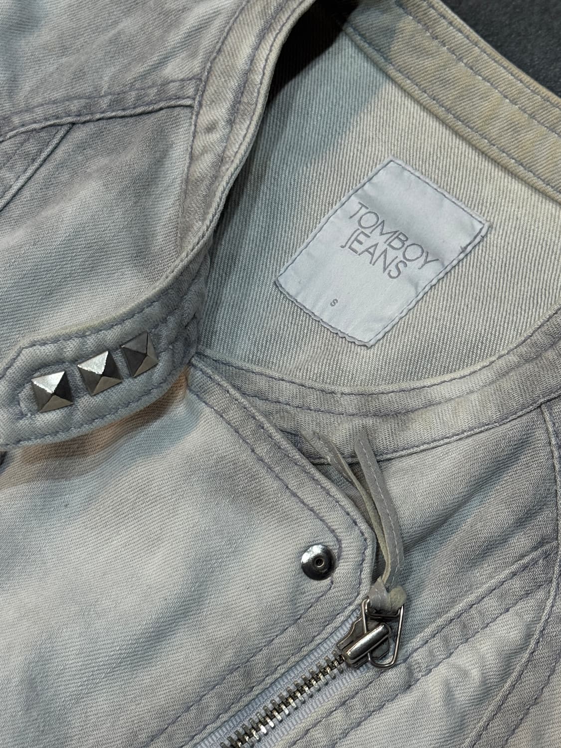 TOMBOY JEANS 더티워시드 데님자켓 상품이미지3