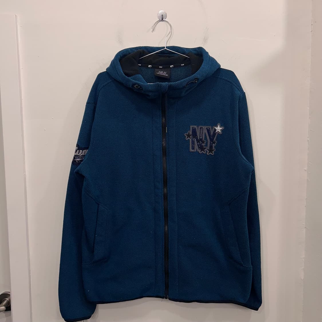 MLB 뉴욕양키스 와펜자수 후드 플리스 상품이미지2