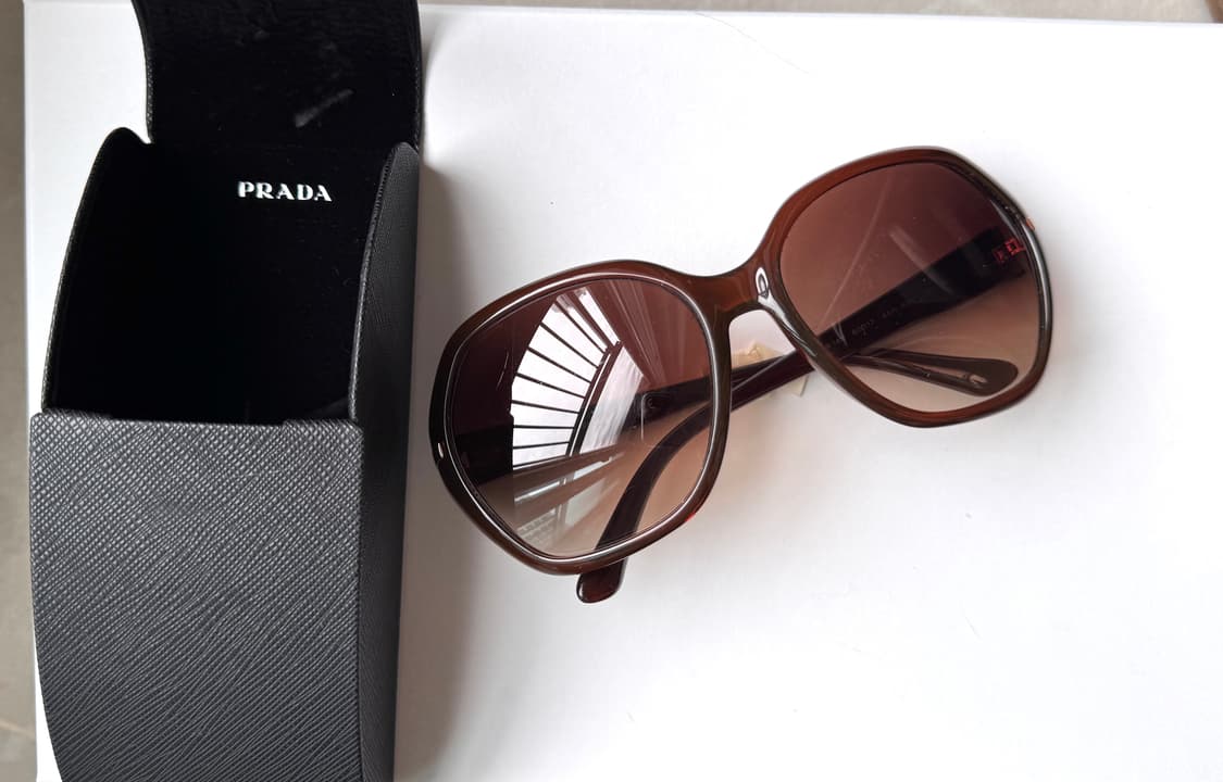 PRADA 선글라스 SPR14N 브라운 상품이미지1