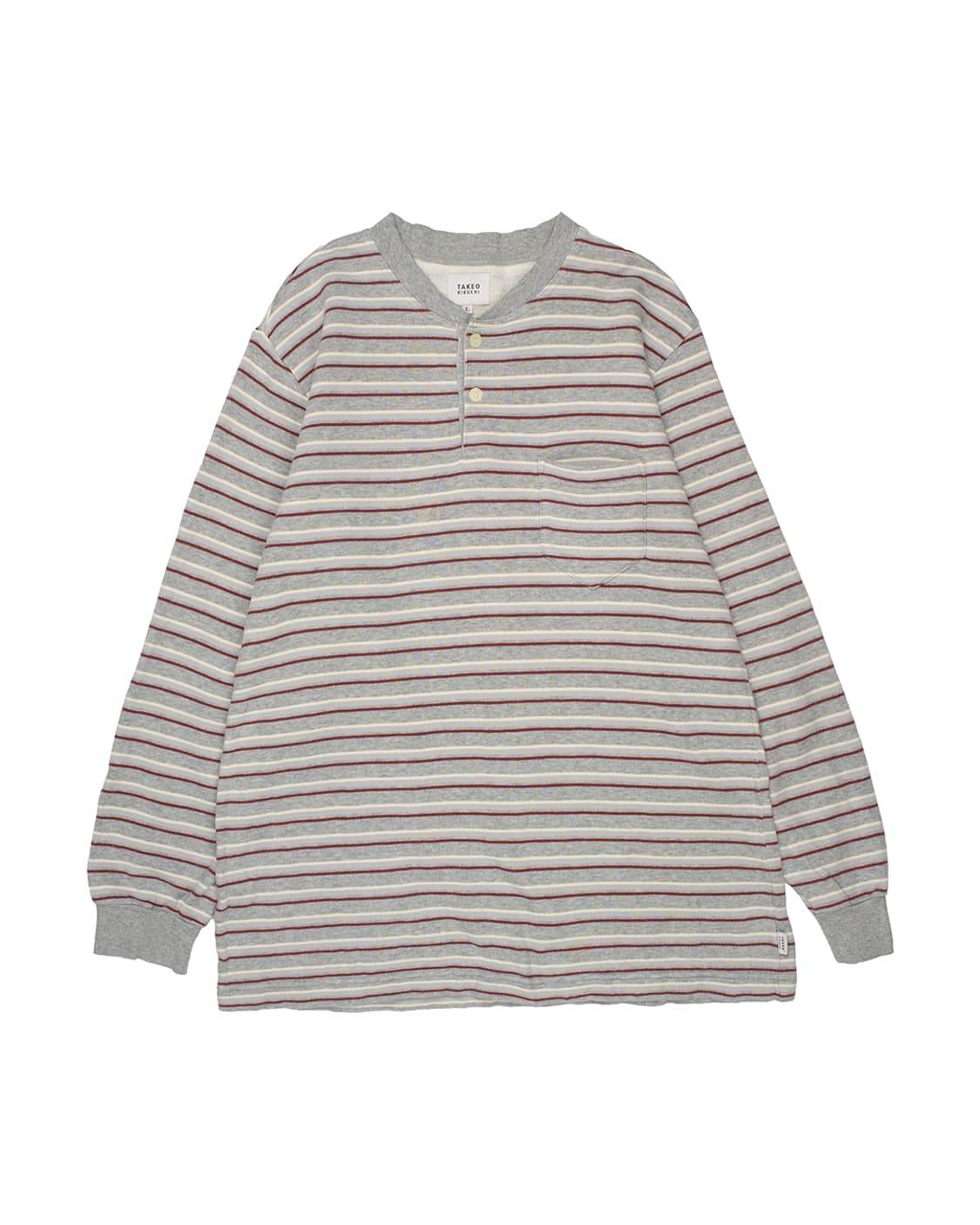 타케오 키쿠치 스트라이프 헨리넥 상품이미지2
