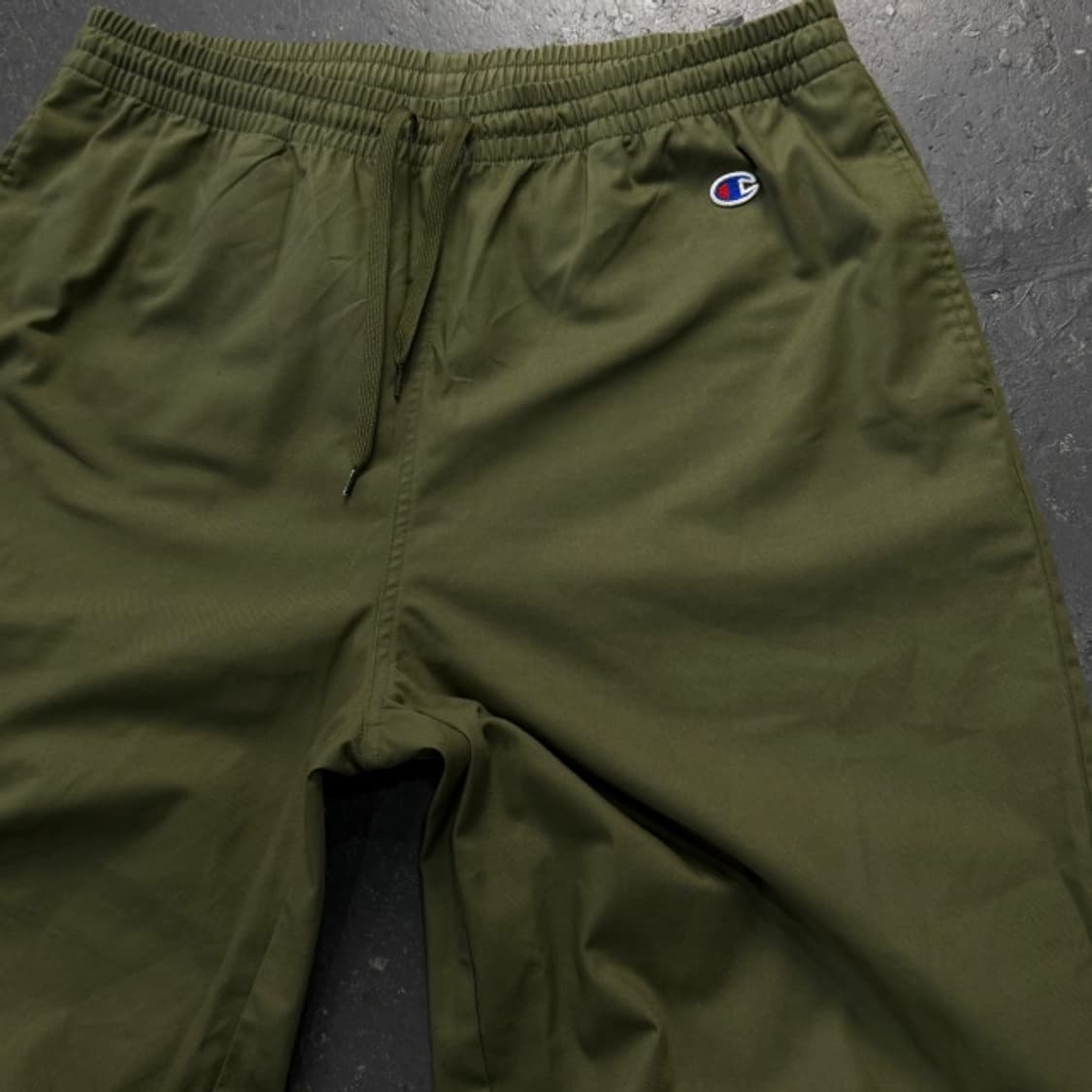 105 챔피언 카키 와이드 코튼팬츠 상품이미지2