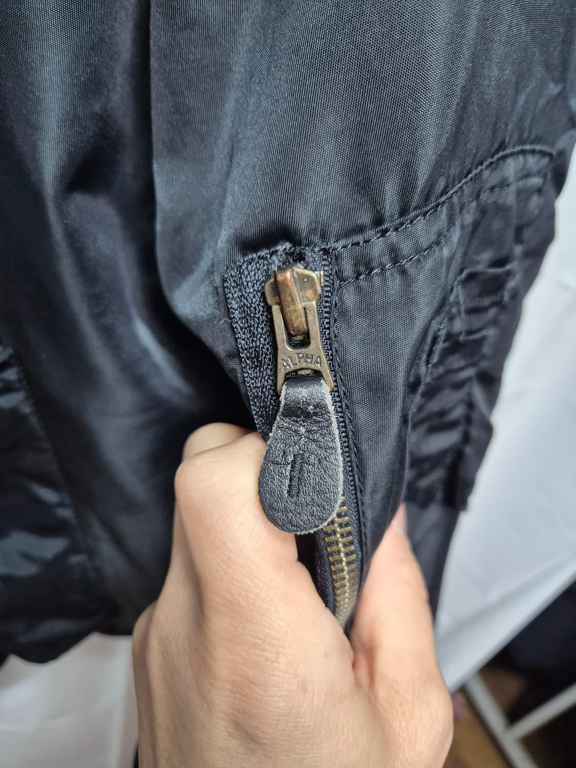 알파 ma-1 찐네이비  상품이미지4