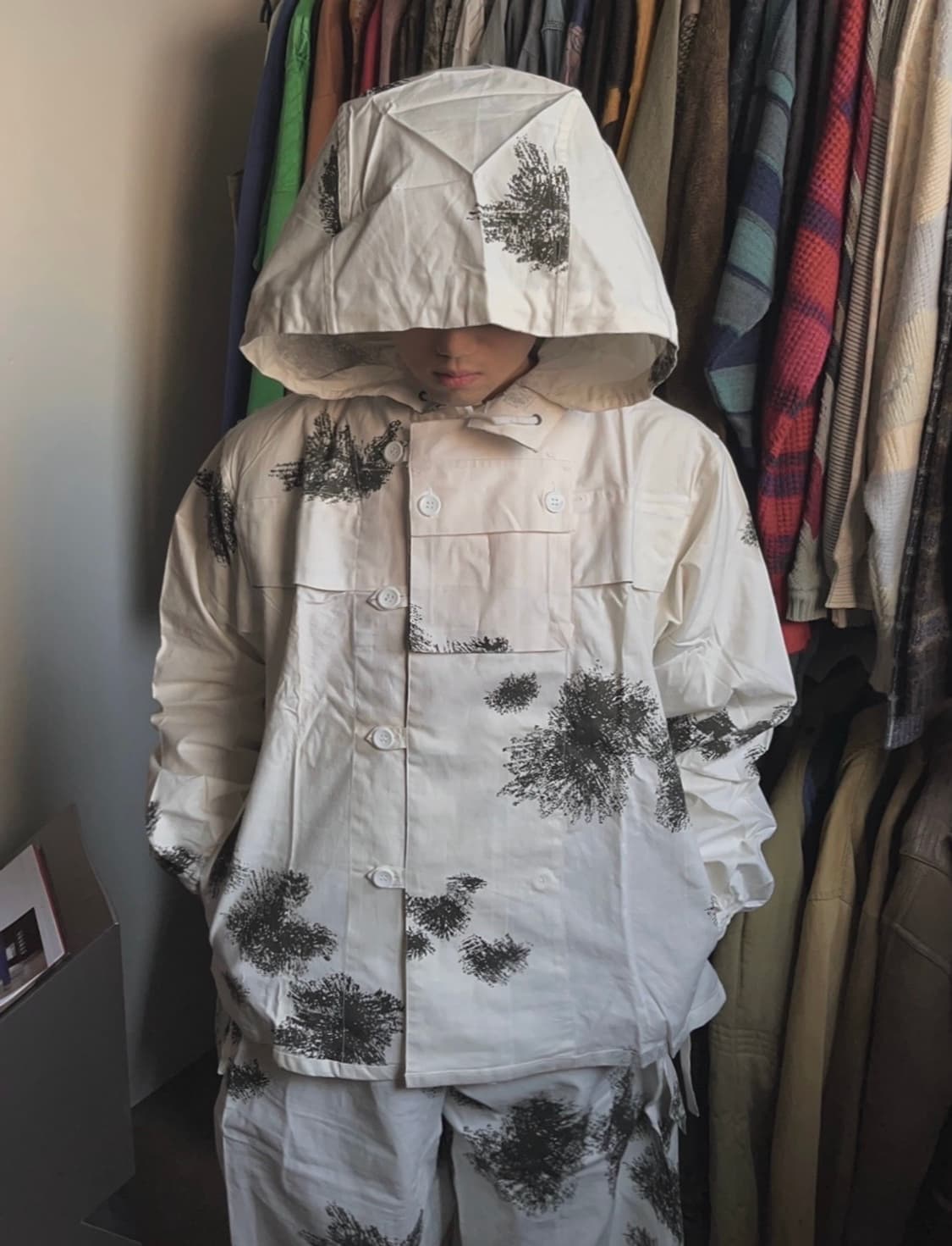 80s 서독군 오리지널 스노우 카모 세트 상품이미지1