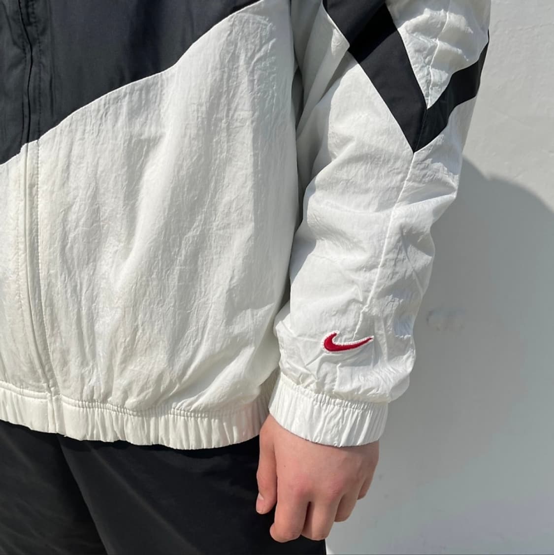 새상품_(XL)나이키 스우시 우븐 자켓 화이트/블랙(DV0531-133) 상품이미지7