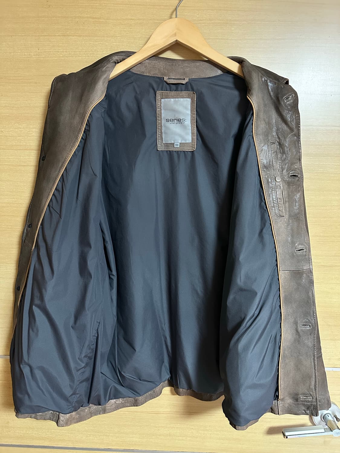 코오롱 시리즈 레더 카코트 자켓 상품이미지4