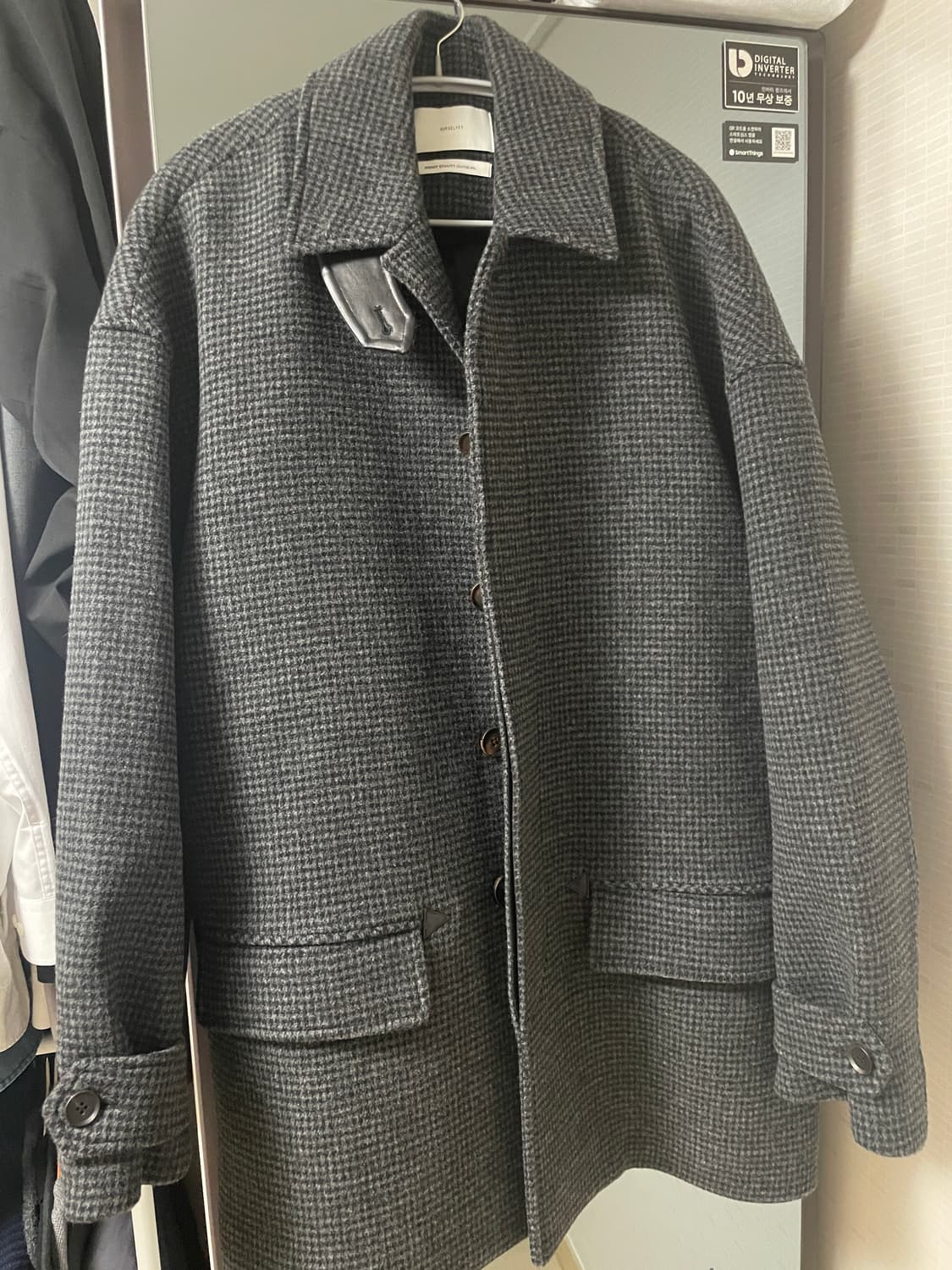아워셀브스 SHORT MAC COAT (HOUNDSTOOTH) 맥코트 상품이미지2