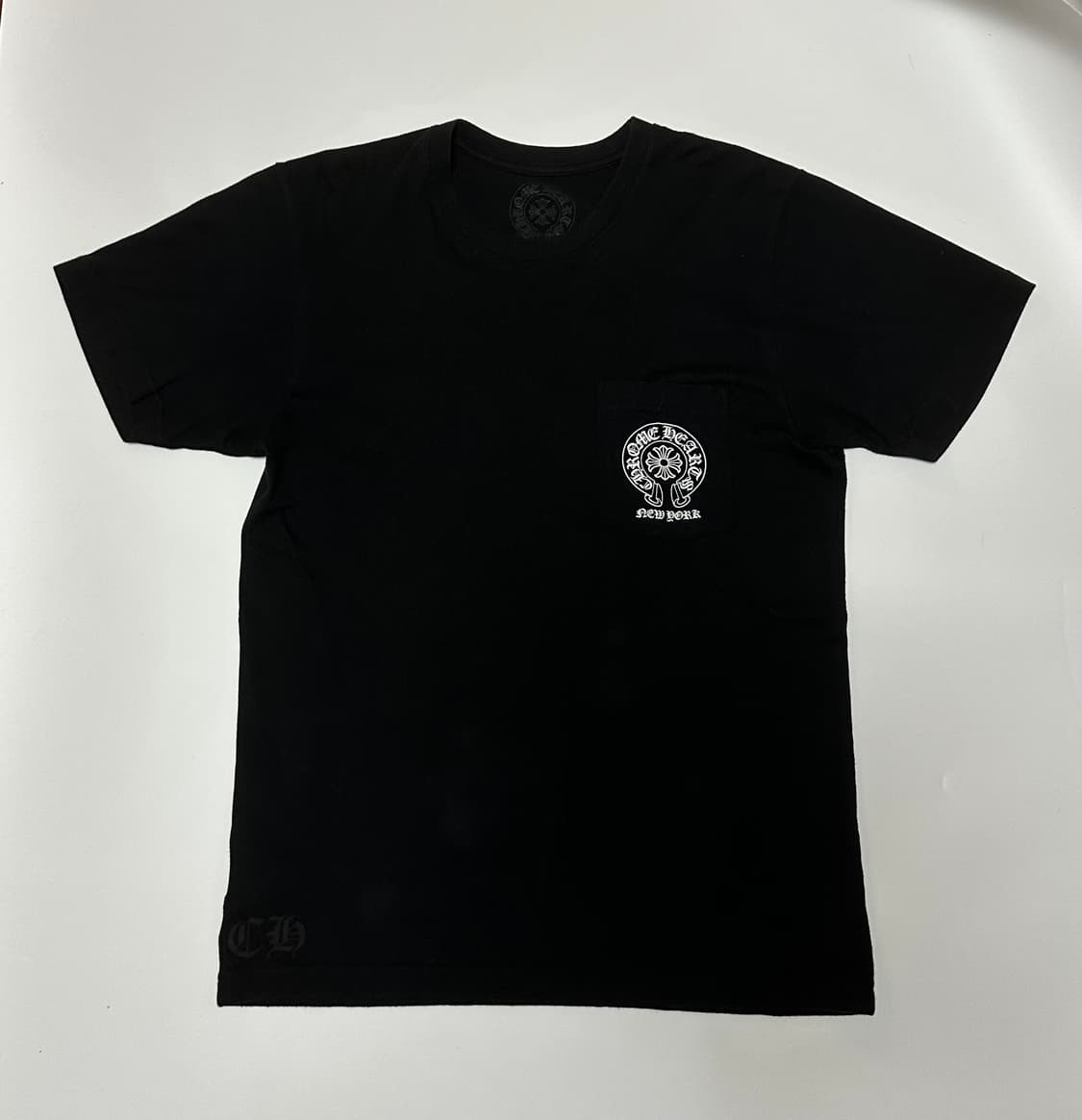 크롬하츠 홀스슈 로고 포켓 티셔츠 블랙 뉴욕 상품이미지2