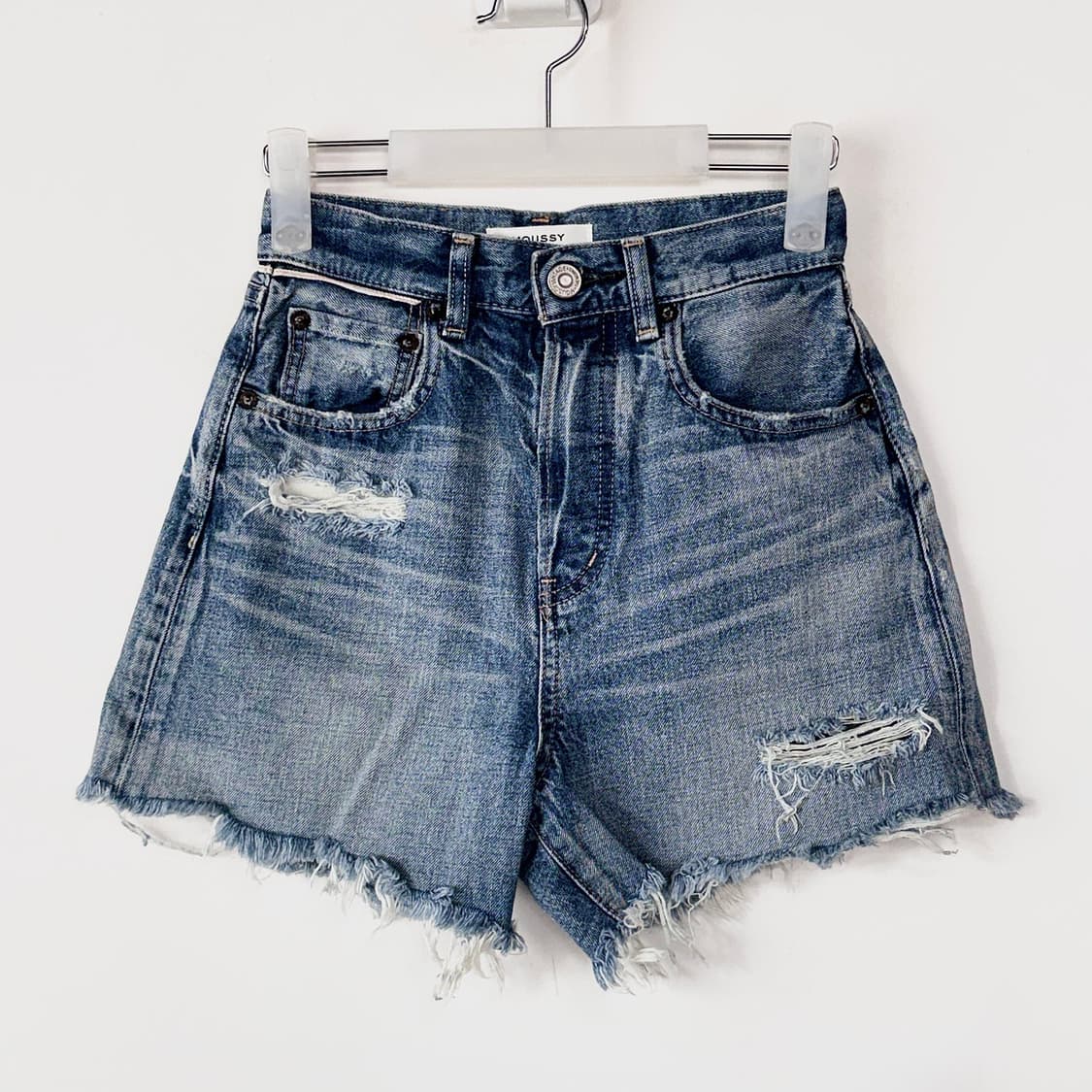 MOUSSY VINTAGE 컷오프 데님 쇼츠 상품이미지4