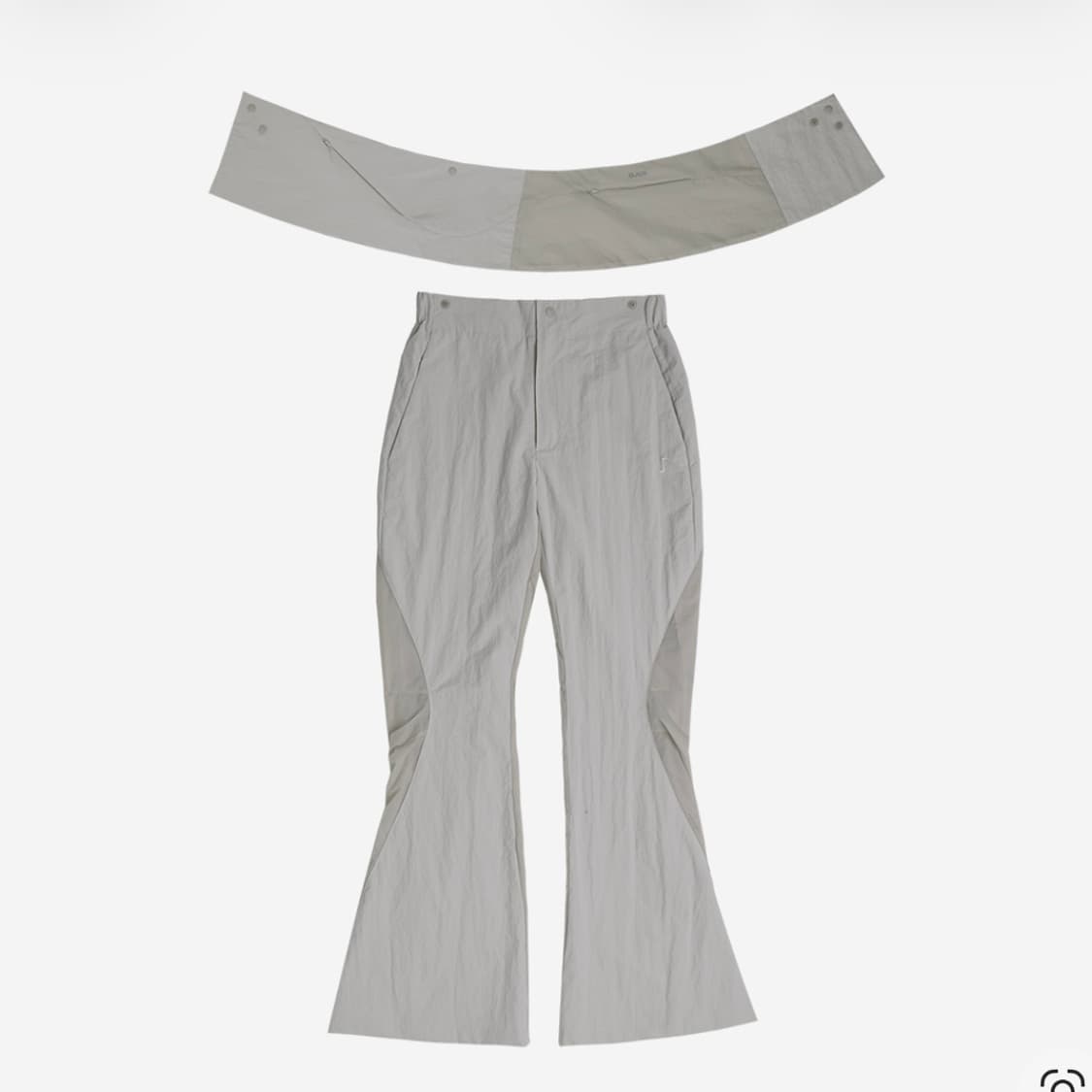 (반택포) 오호스 디테처블 레이어드 포켓 팬츠 그레이 상품이미지4