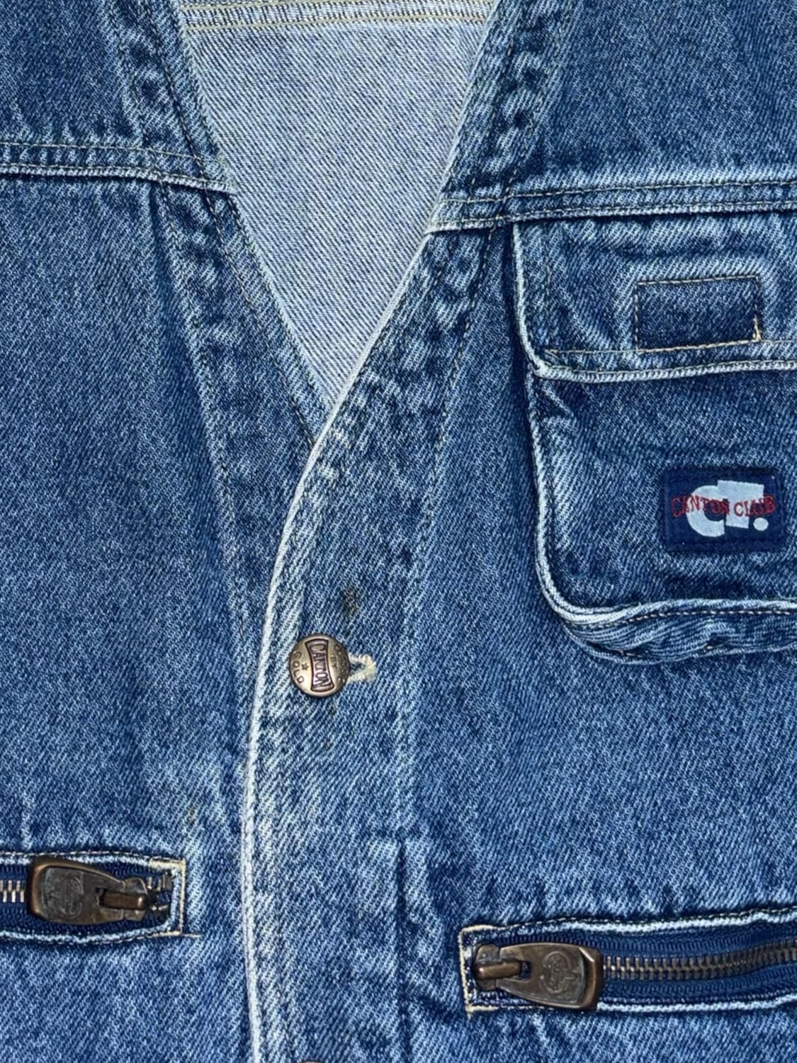 빈티지 피싱 데님 베스트 조끼 상품이미지5