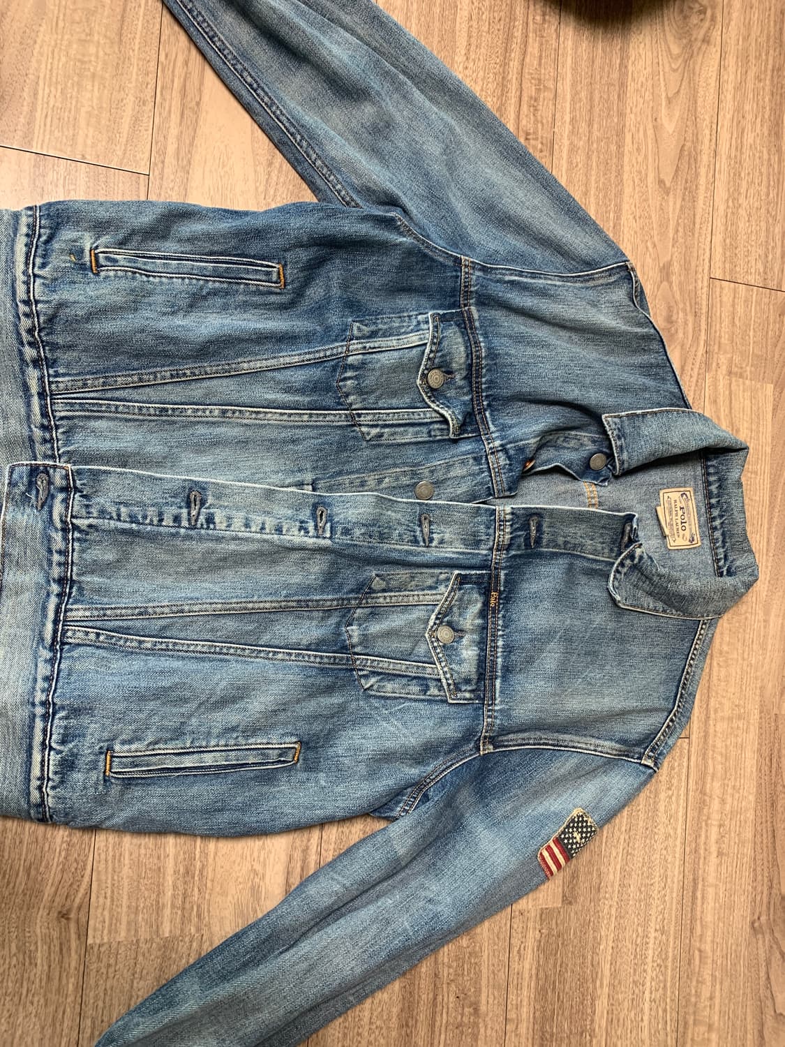 폴로 성조기 데님자켓 상품이미지2