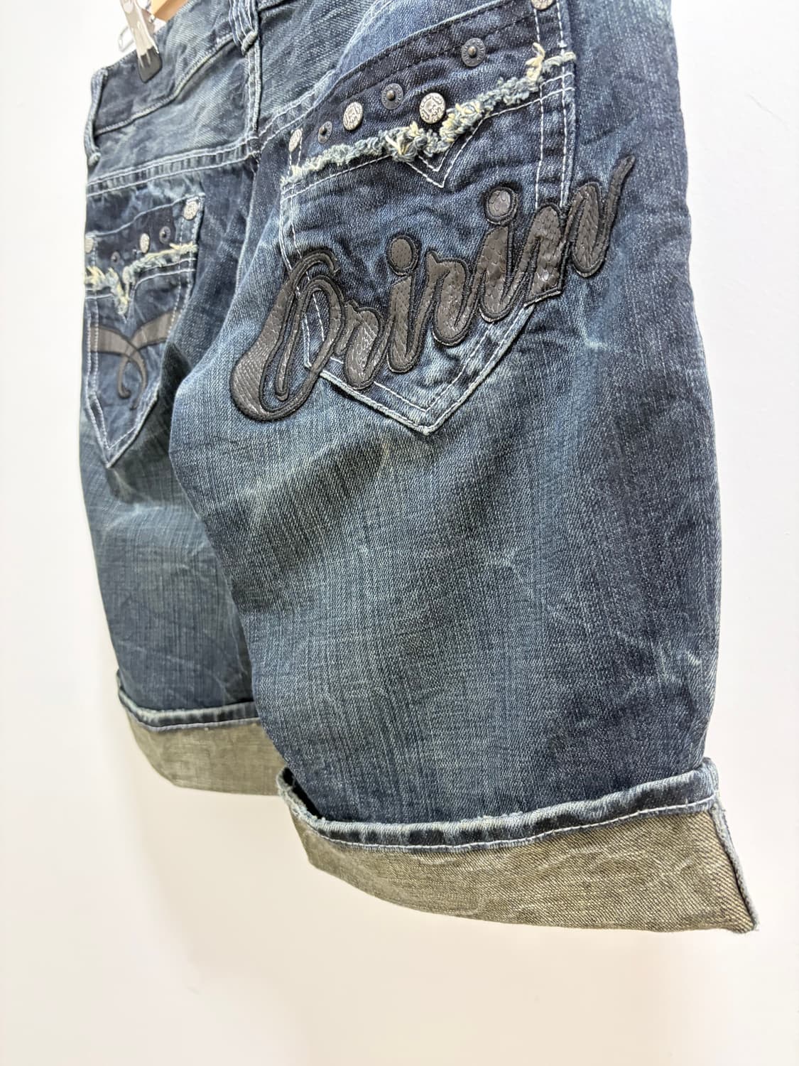  Oririn Jeans 펑크 y2k 데님 팬츠 반바지 상품이미지10