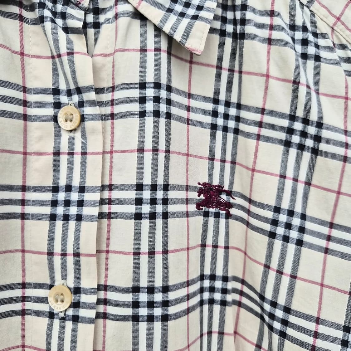 버버리 체크 셔츠 여성 XS 상품이미지3