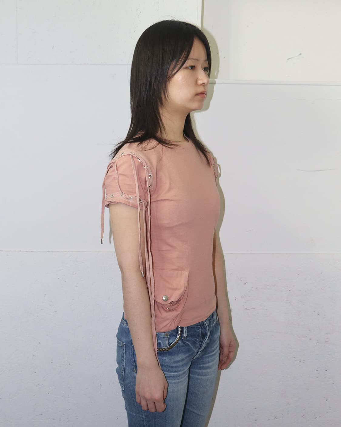 크리스찬 디올 by 존 갈리아노 03SS 슬리브 타이 디테일 티셔츠 상품이미지2