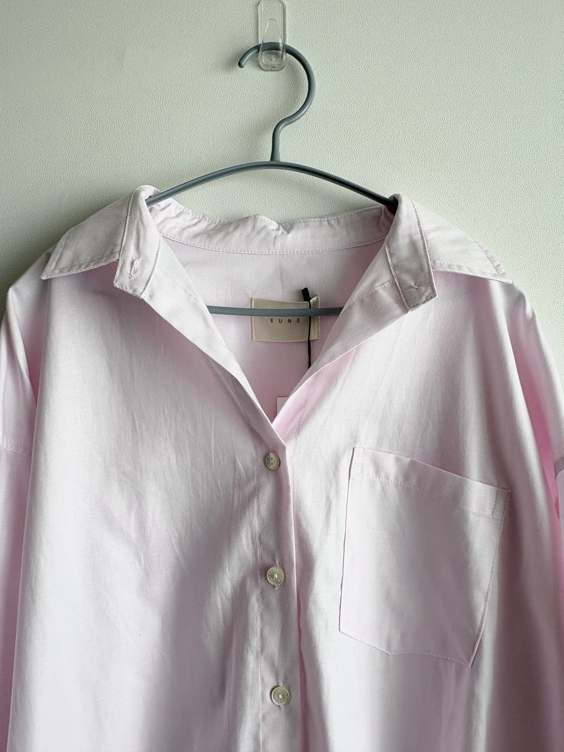 [으네 드레스] 루즈핏포켓셔츠 솜사탕 핑크 F 상품이미지3