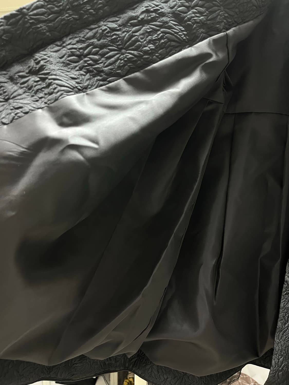 유노이아 자카드 볼륨자켓 (블랙) 상품이미지3