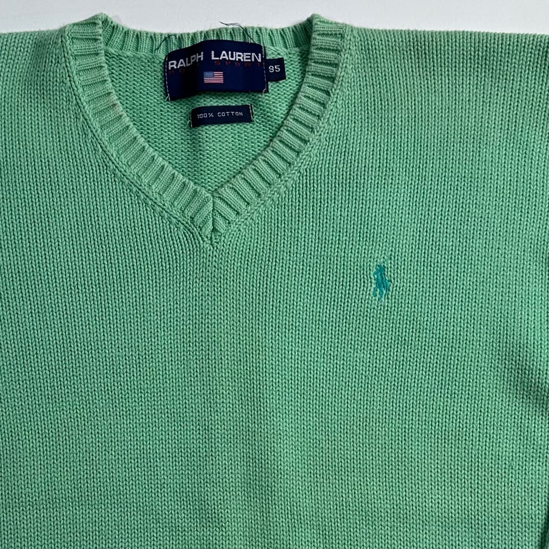 폴로 랄프로렌 그린 코튼 니트 상품이미지3