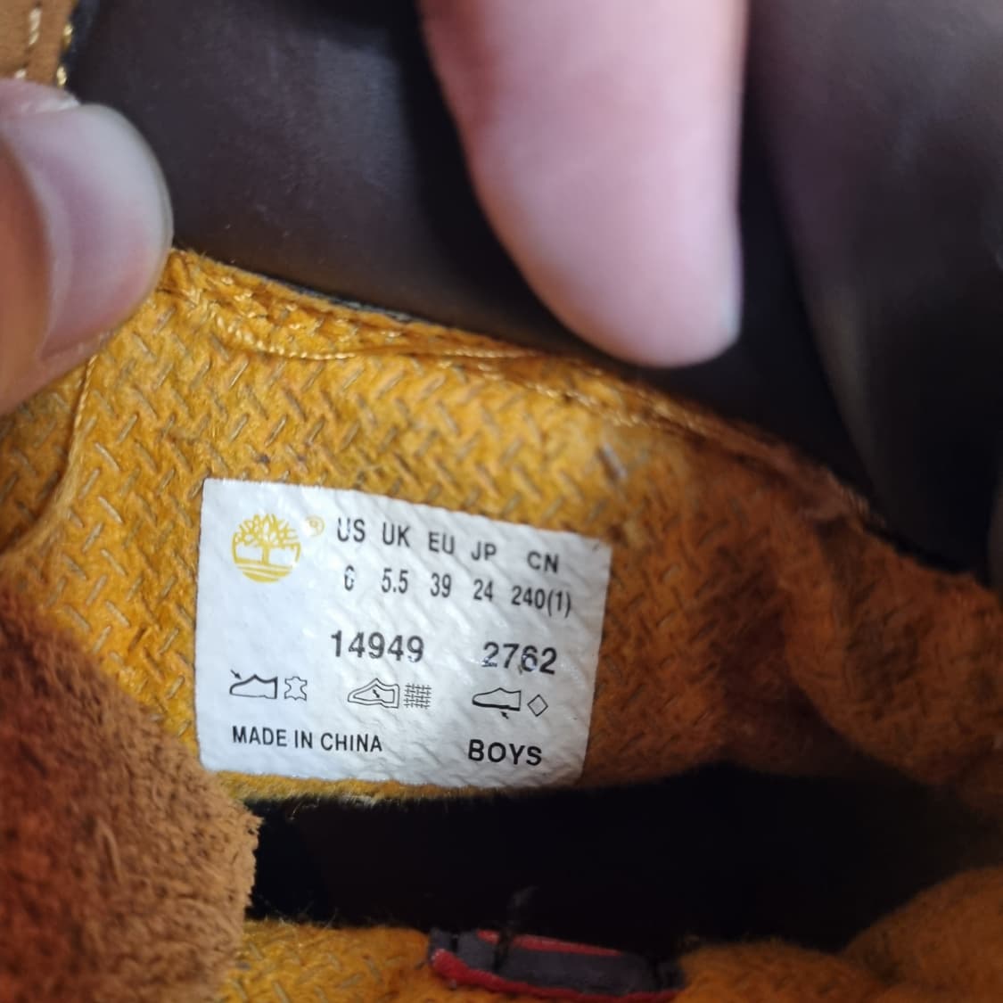 팀버랜드 6인치 워크부츠 된장 240mm A626 상품이미지5