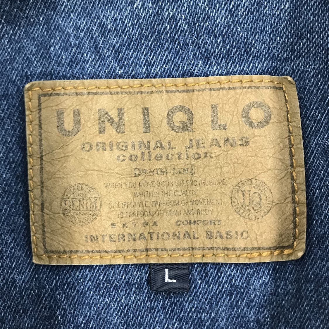 90s 올드 유니클로 데님자켓 [L] 상품이미지5