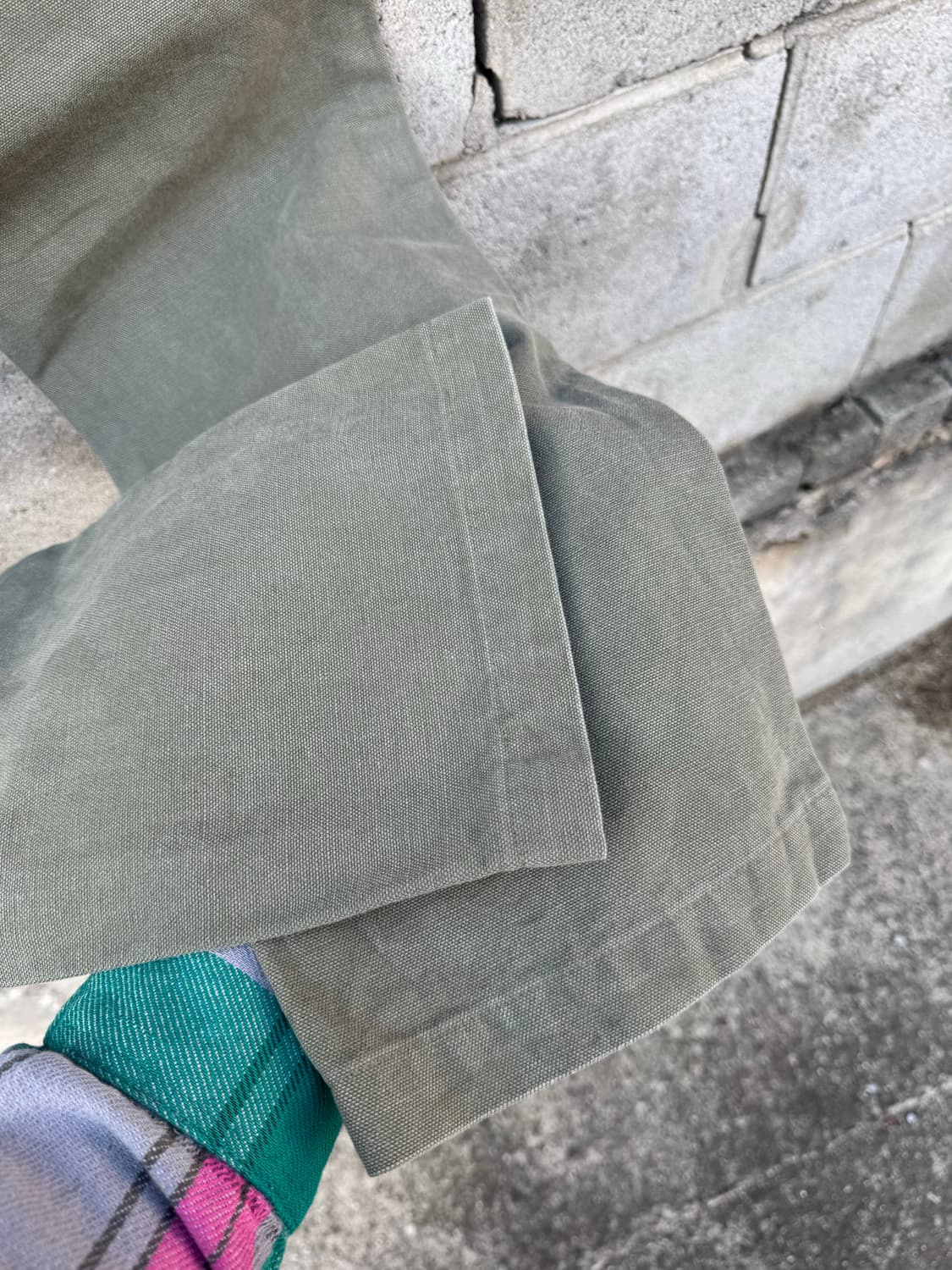 칼하트 빈티지 싱글니 워크 팬츠 32 아미그린 모스그린 상품이미지7