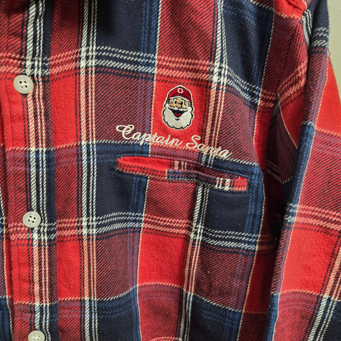 Captain Santa 재팬 플란넬 체크 셔츠 L(100) 상품이미지4
