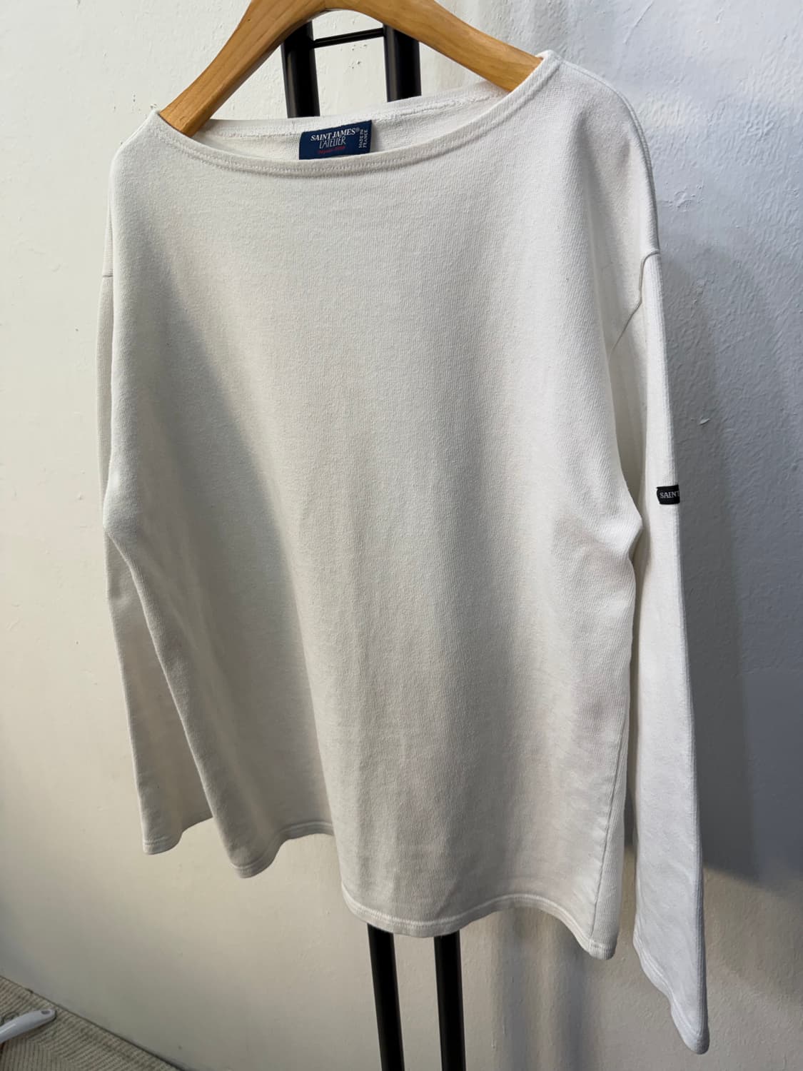 정품) 세인트제임스 길도 흰색 티셔츠 M 상품이미지3