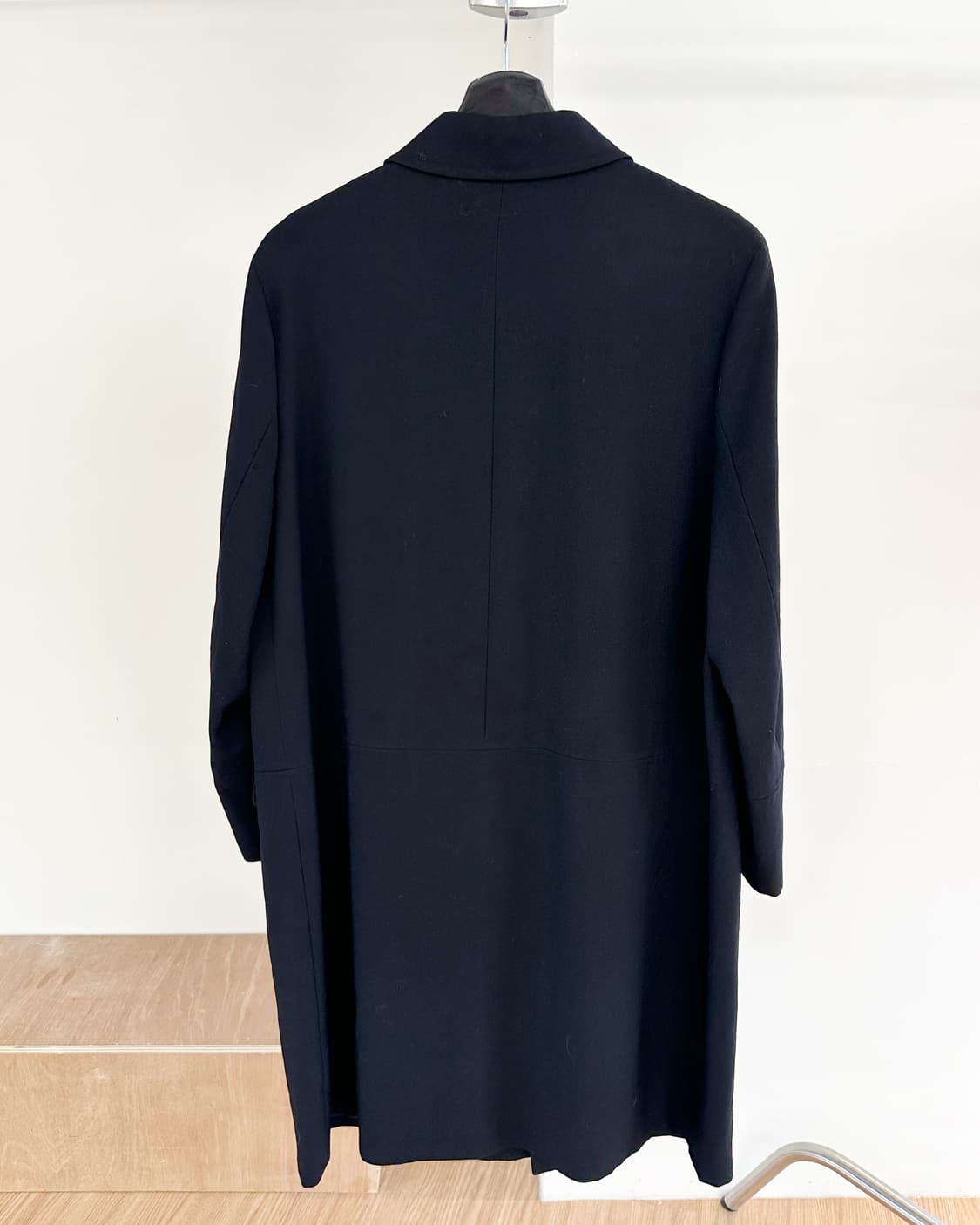 꼼데가르송 트리콧 블랙 울 혼방 코트 상품이미지5