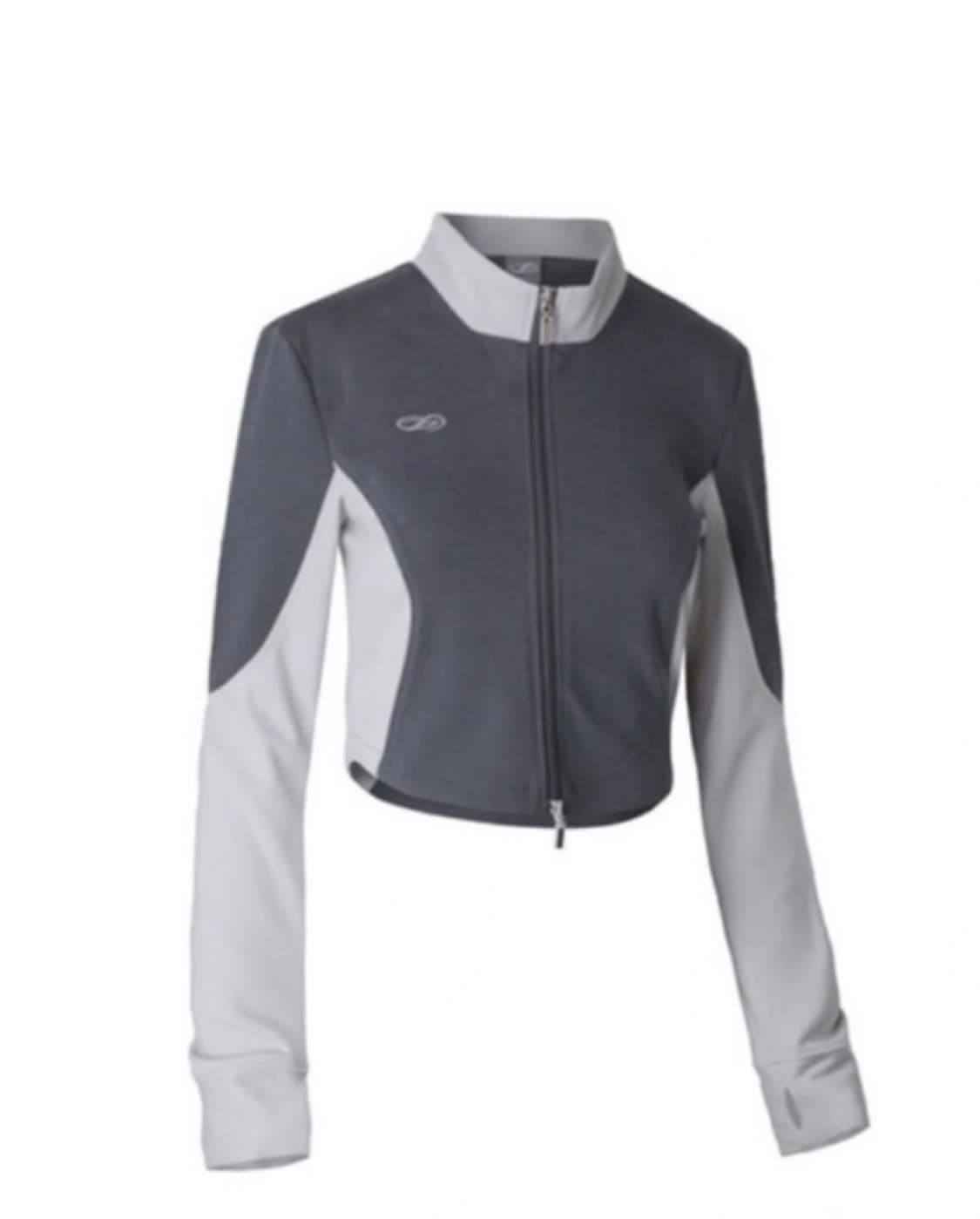 허그유어스킨 Slim jersey cropped jacket gray 상품이미지1