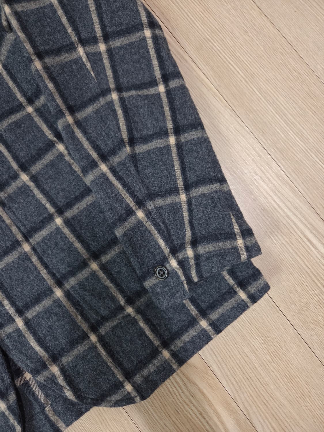 NOLLEY'S Light 차콜 그레이 플란넬 체크 블레이져 상품이미지4