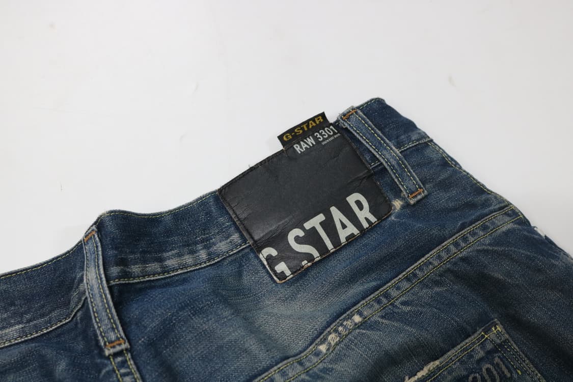 지스타로우 3301 디스트레스드 테이퍼드 데님 (31/32) 상품이미지8