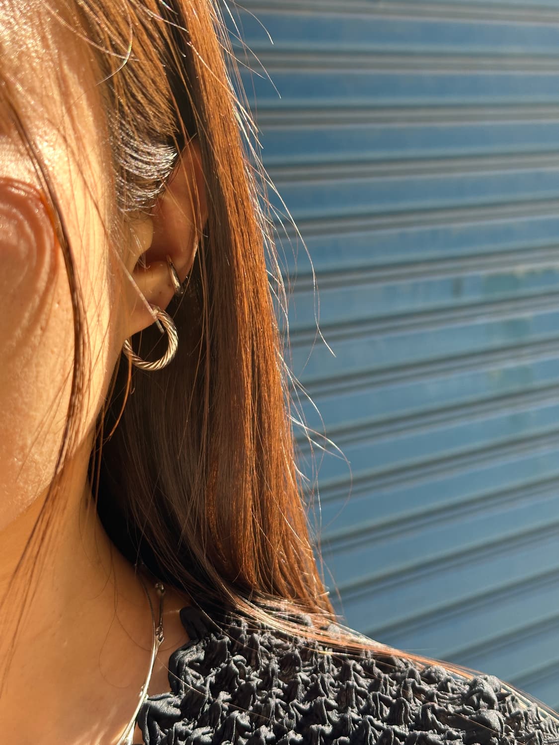 Twisted Rope Hoop 925 Silver Earrings 상품이미지5