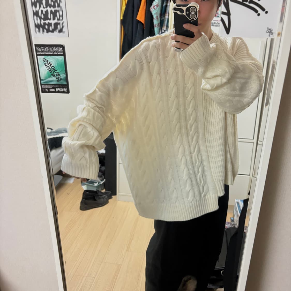 SECL 슈퍼 오버 언발란스 니트 상품이미지4