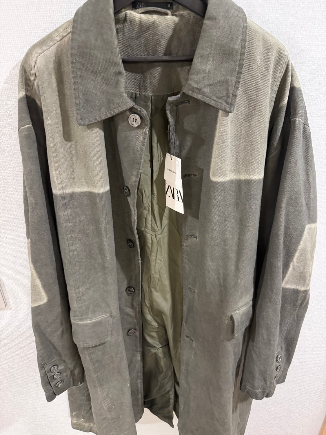 자라 워시드이펙트 워크웨어 야상 자켓  상품이미지6