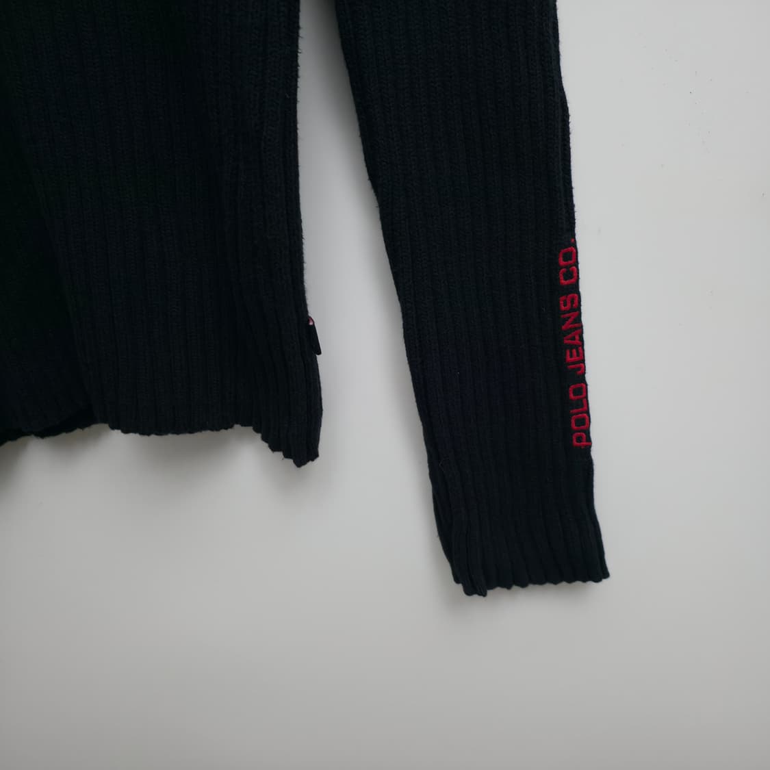 [L] 폴로 랄프로렌 블랙 리브 롱 니트 상품이미지4