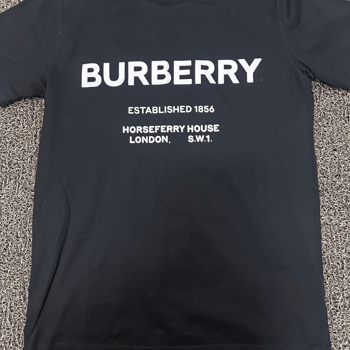 버버리 호스페리 여성 반팔티셔츠 블랙 S 상품이미지3