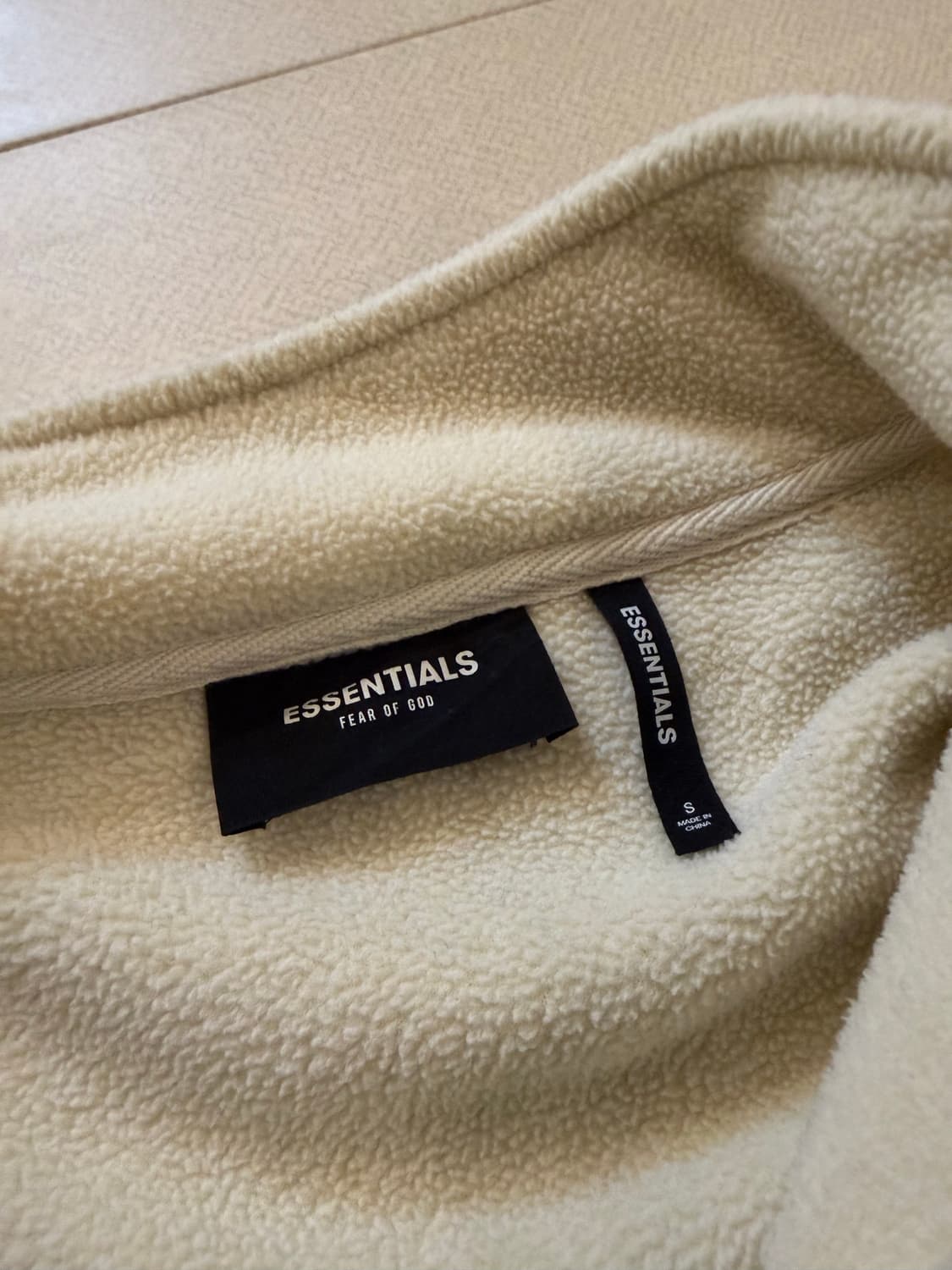 에센셜 피어오브갓 플리스 하프집업 S 상품이미지3