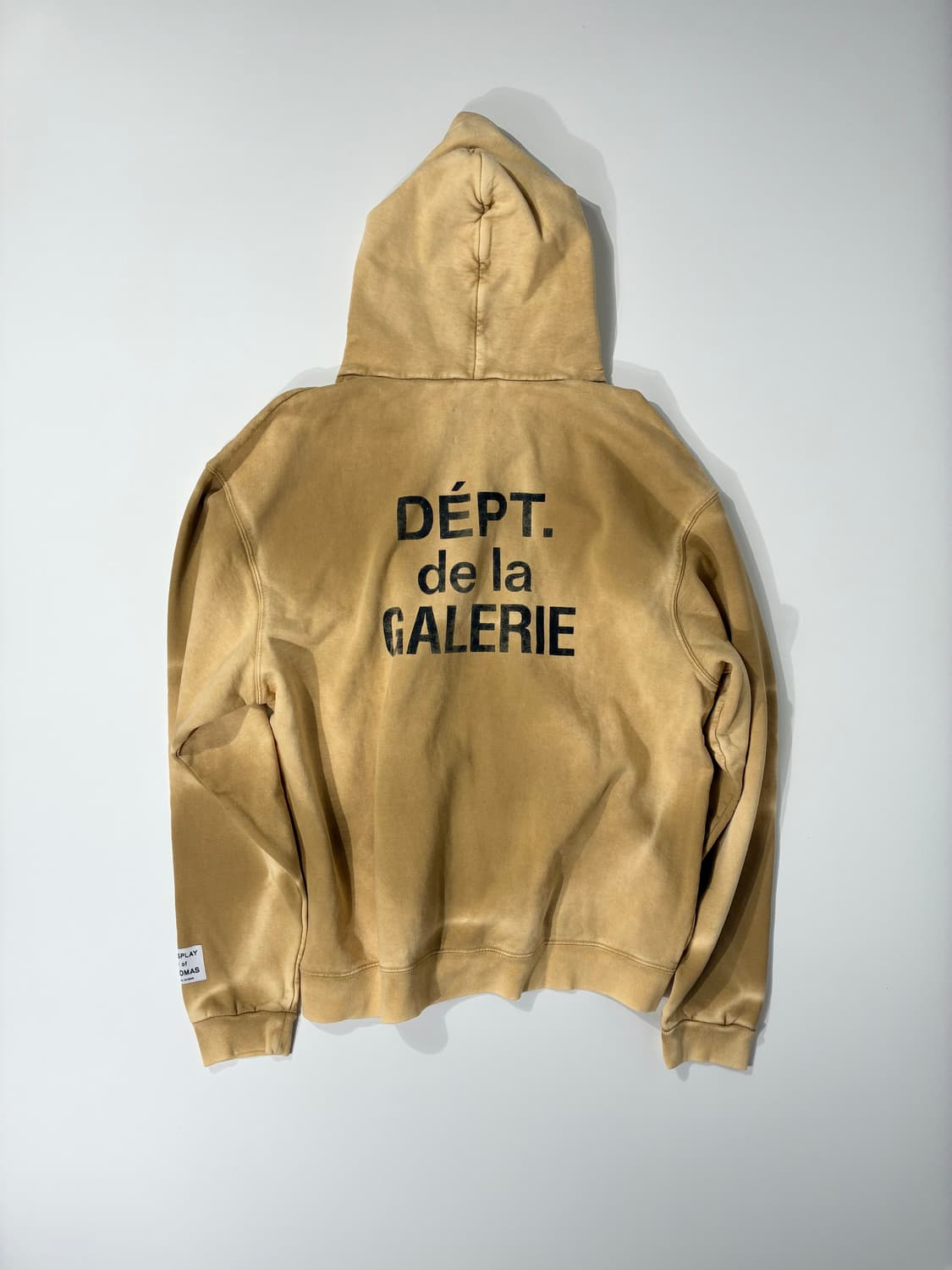 갤러리 디파트먼트 선페이드 프렌치 로고 후드 집업 탄컬러 XXL사이즈 상품이미지4