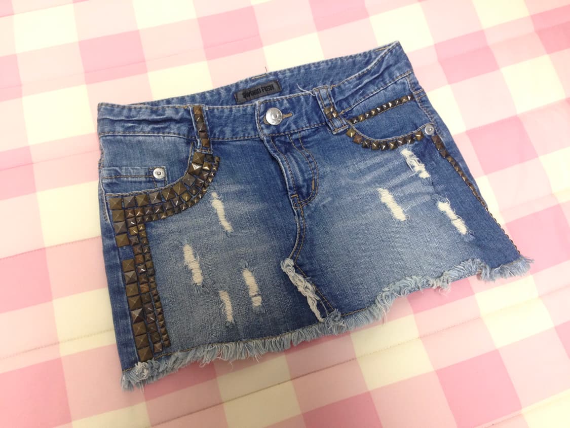 빈티지 Y2K 스터드 스커트 상품이미지1