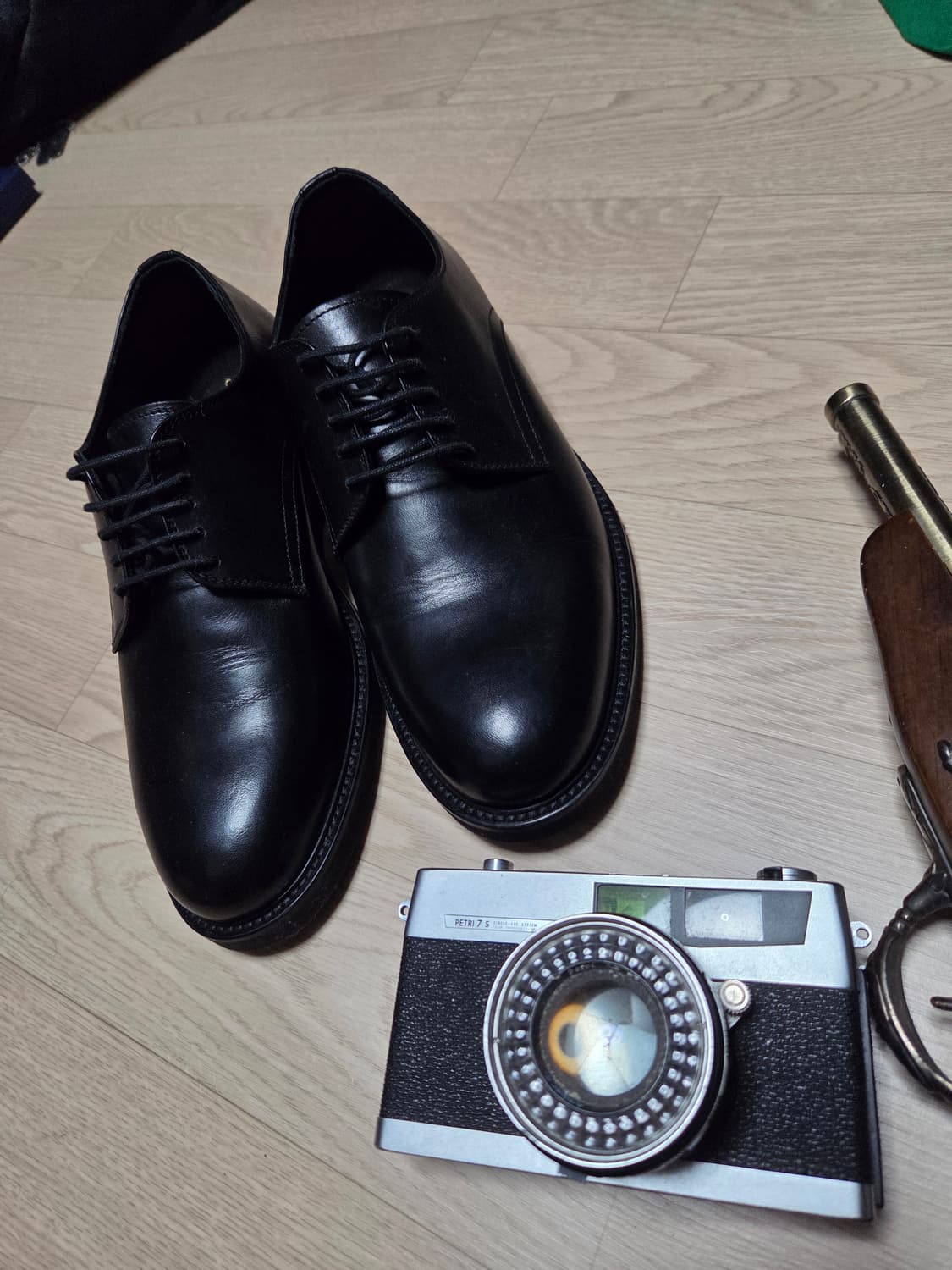 (5분 착용)(ITALY)S.T.DUPONT 클래식 더비 구두 5홀  상품이미지9