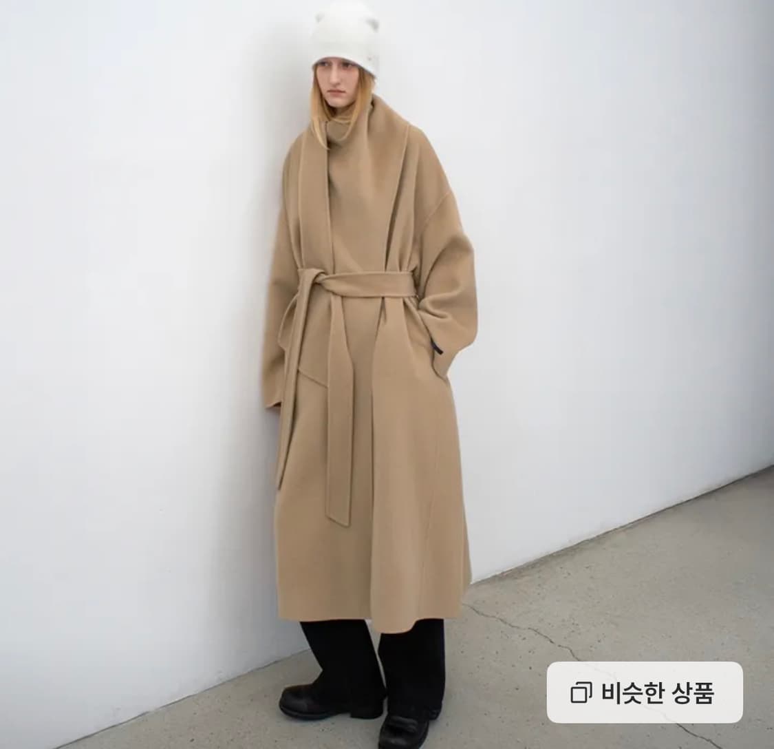 아틀리에나인 DRAPE SCARF WOOL HANDMADE COAT S 상품이미지1
