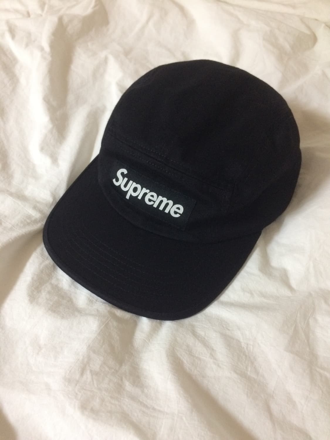 슈프림 워시드 치노 트윌 캠프캡 블랙 상품이미지2