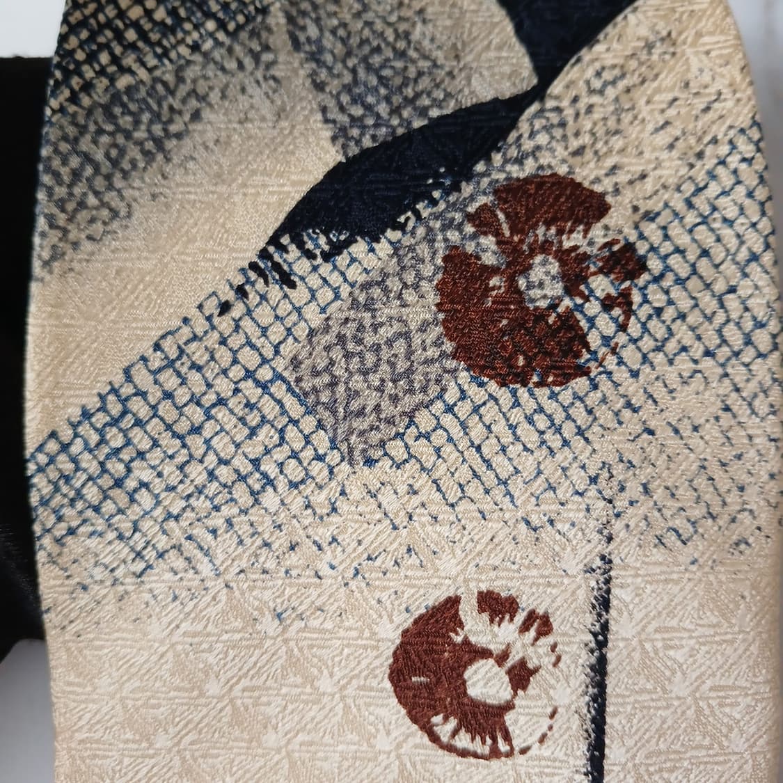 발망 실크 베이지 패턴 넥타이 9.7cm A+~A등급 A19501
발망  상품이미지8