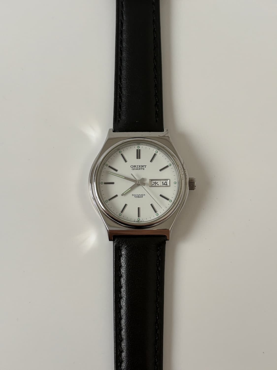 1990s Swimmer White Dial Silver Quartz 상품이미지3