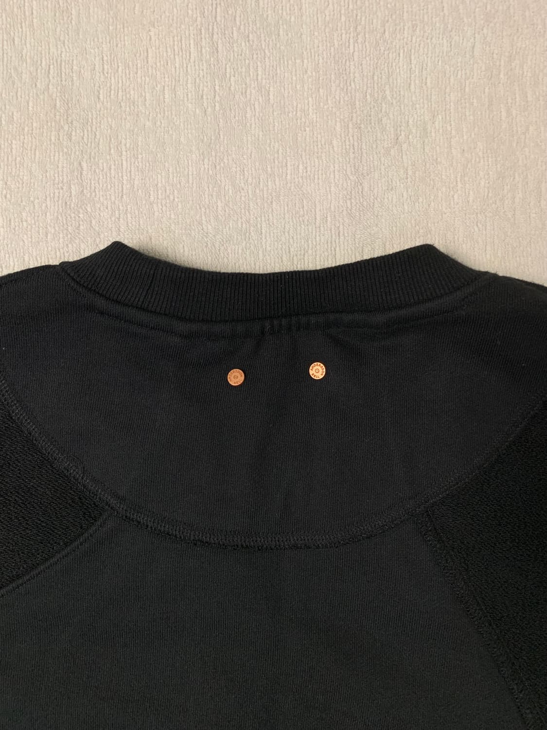 앤더슨벨 22FW 인사이드아웃 커브드 스웻셔츠 블랙 XL 상품이미지6