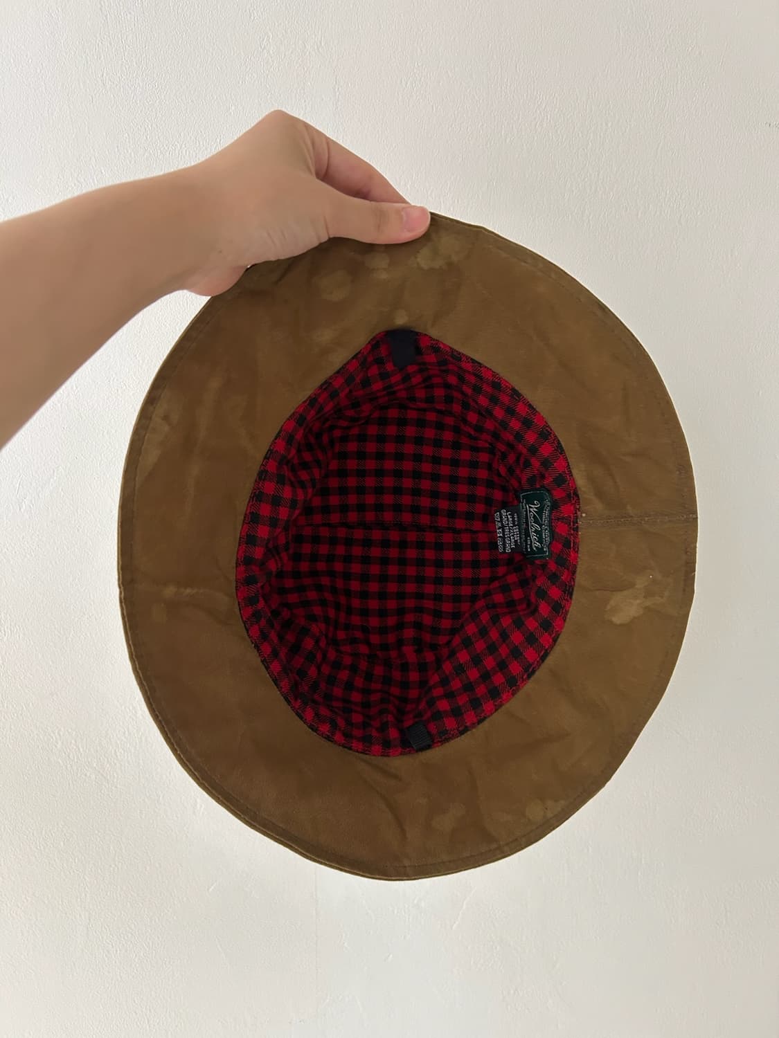 Woolrich waxed cotton saddle hat  상품이미지6